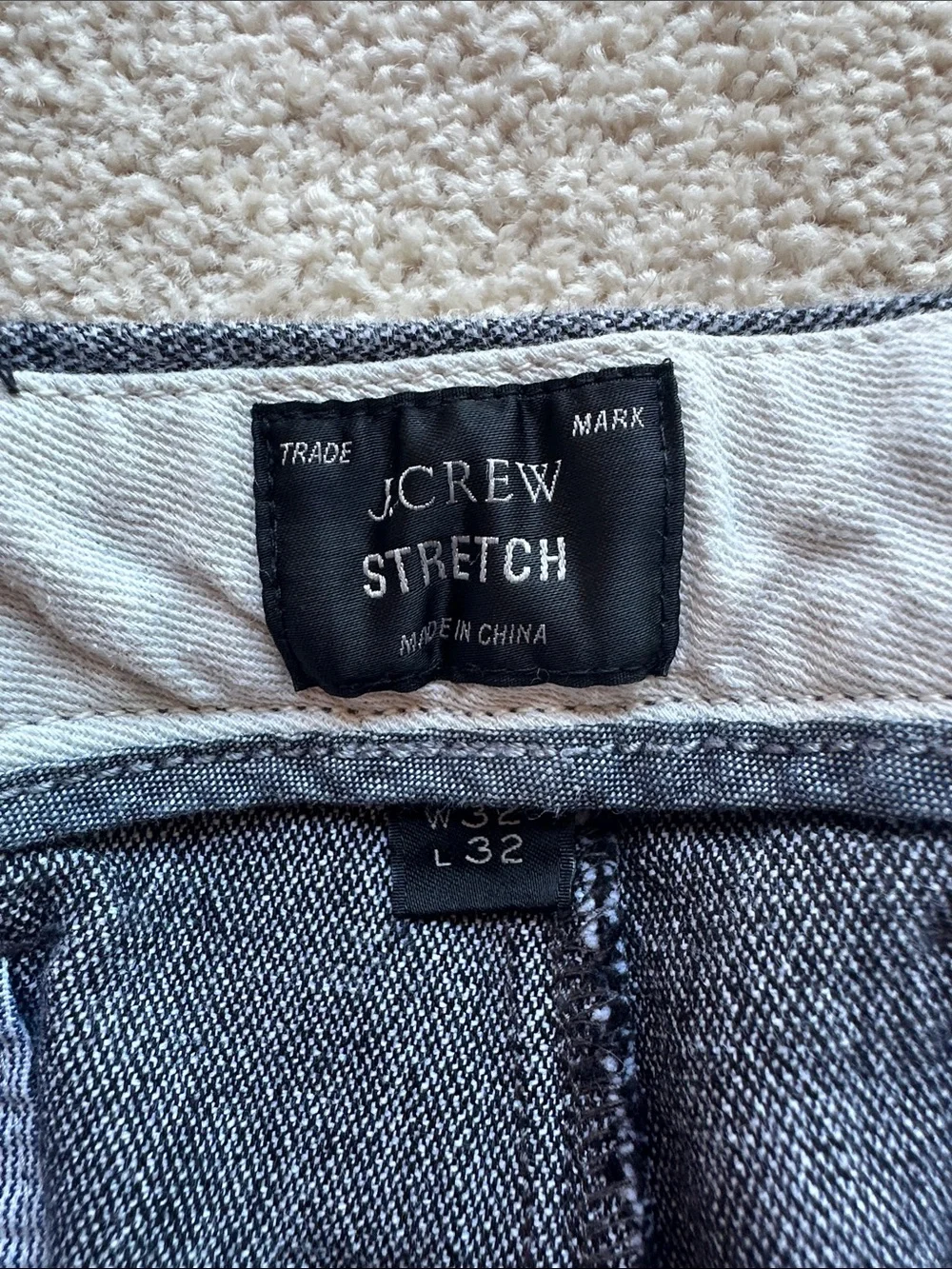 J. Crew Men's Charcoal Gray Dress Pants - Slim Tailored 484 Slim Stretch